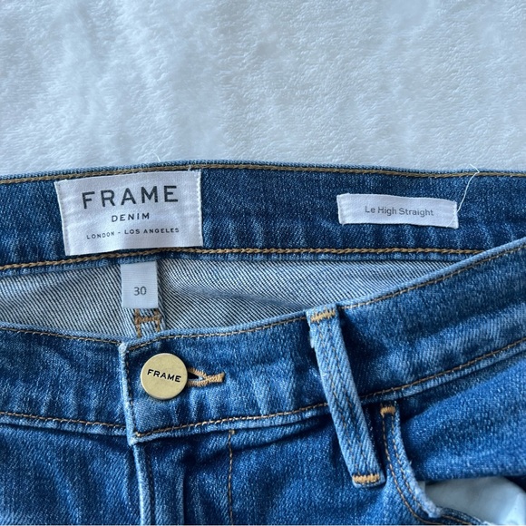FRAME Denim Le High Skinny Distressed Jeans in Reef Point - Picture 4 of 11